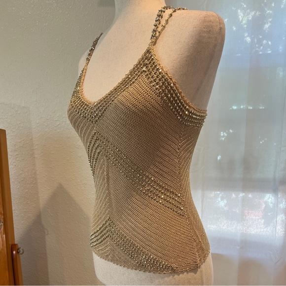 Gold Beaded Camisole size M - Picture 8 of 9